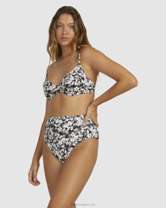 mujer negro Billabong bliss fall nova dd bra top de bikini 04LD1599