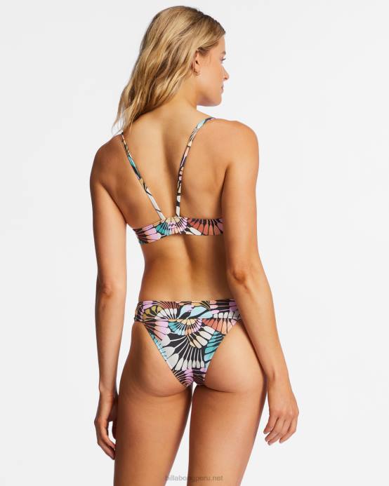 mujer negro multi Billabong top de bikini de triángulo con banda a/div 04LD1285