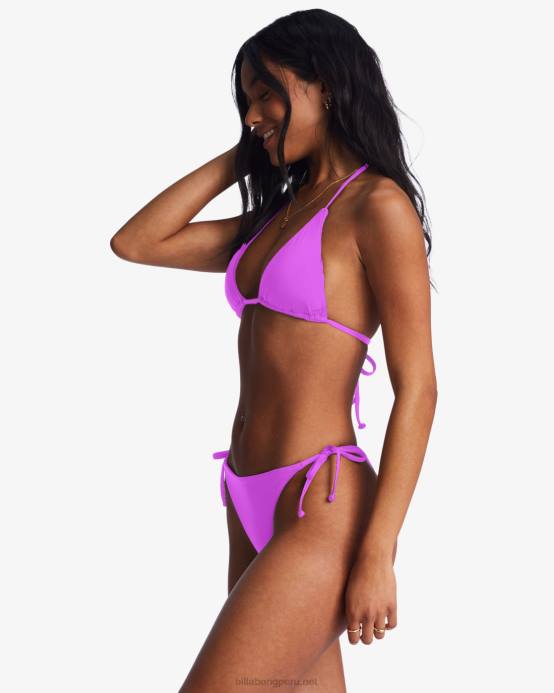 mujer orquídea brillante Billabong top de bikini de triángulo multiposición sol searcher 04LD1307