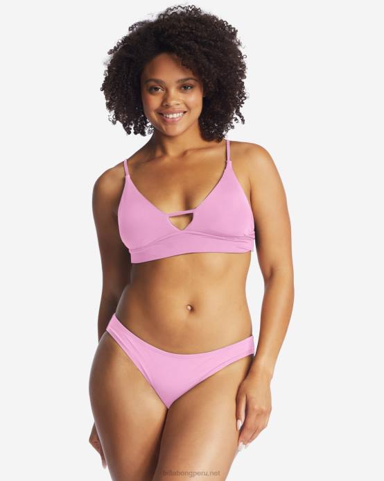 mujer paraíso rosa Billabong top de bikini de tirantes con escote en V Sol Searcher 04LD1621