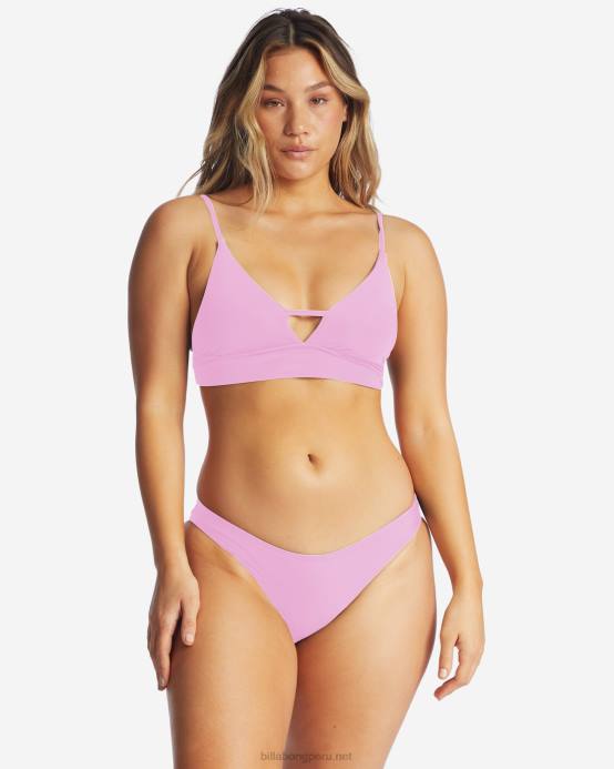 mujer paraíso rosa Billabong top de bikini de tirantes con escote en V Sol Searcher 04LD1621
