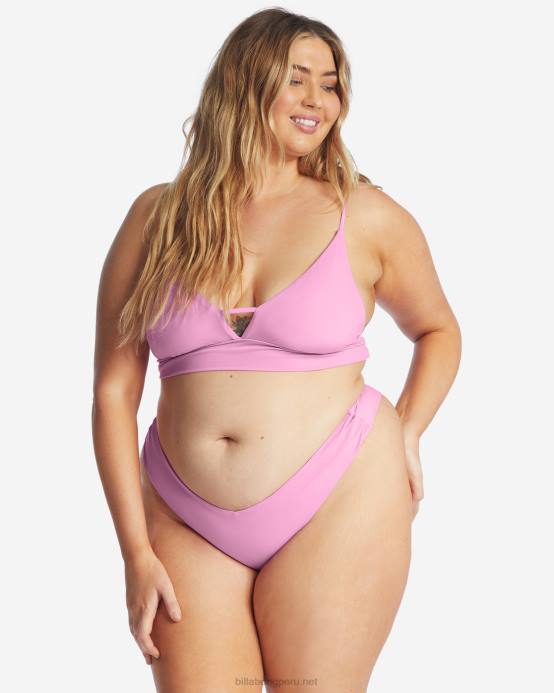 mujer paraíso rosa Billabong top de bikini de tirantes con escote en V Sol Searcher 04LD1621