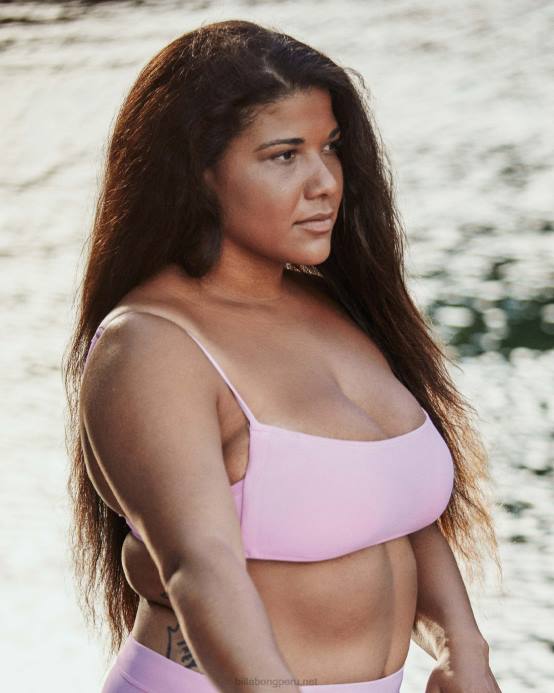 mujer paraíso rosa Billabong top de bikini tipo bralette cuadrado sol searcher 04LD1618