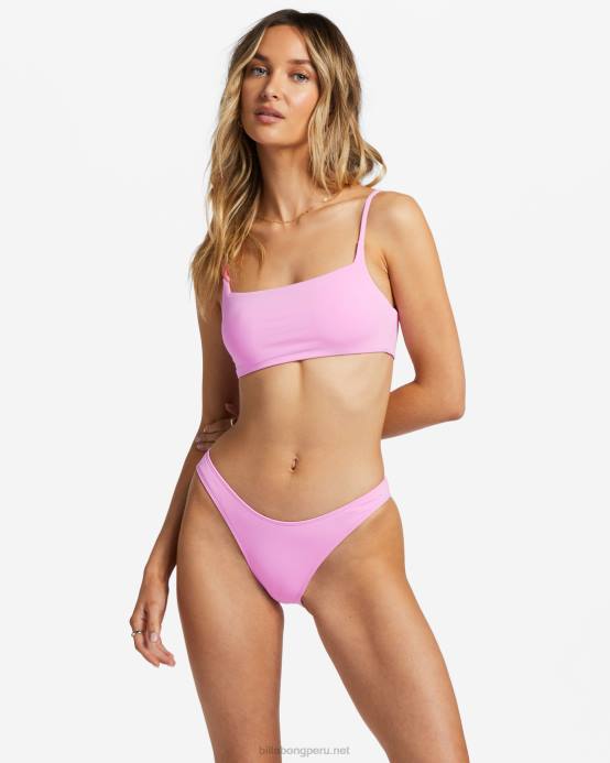 mujer senderos rosas Billabong top de bikini corto sol searcher zoe 04LD1221