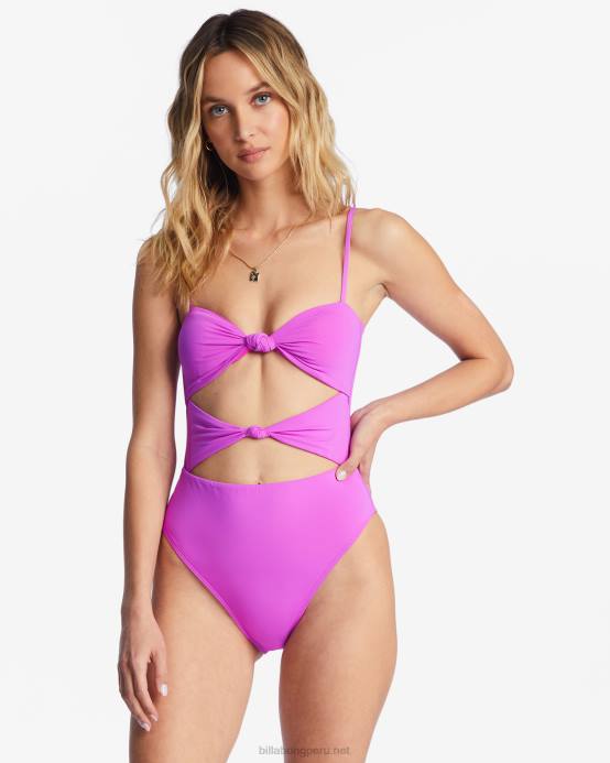 mujer orquídea brillante Billabong traje de baño de una pieza sol searcher 04LD1503