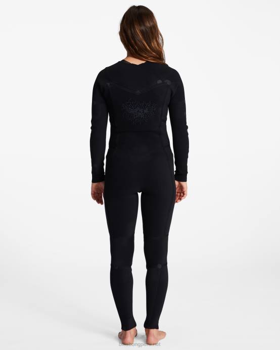 mujer en el paraíso Billabong Traje de neopreno completo con cremallera en el pecho 4/3 salty dayz 04LD2570