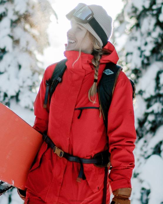 mujer escarlata Billabong a/div eclipse 15k chaqueta de nieve aislada 04LD2562