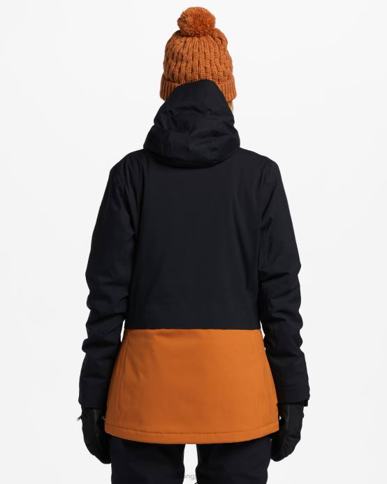 mujer negro Billabong chamarra de nieve con aislamiento a/div trooper stx 45k 04LD2555