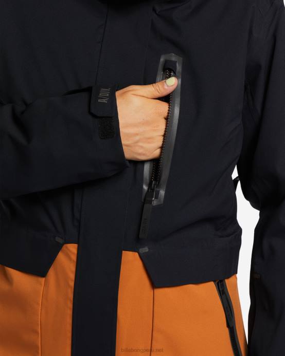 mujer negro Billabong chamarra de nieve con aislamiento a/div trooper stx 45k 04LD2555