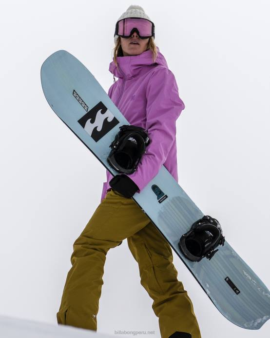 mujer musgo fresco Billabong pantalones de nieve con aislamiento a/div malla 04LD2551