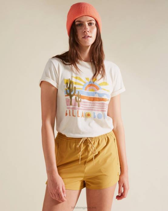 mujer Miel salvaje Billabong pantalones cortos de aventura relajados a/div 04LD2295