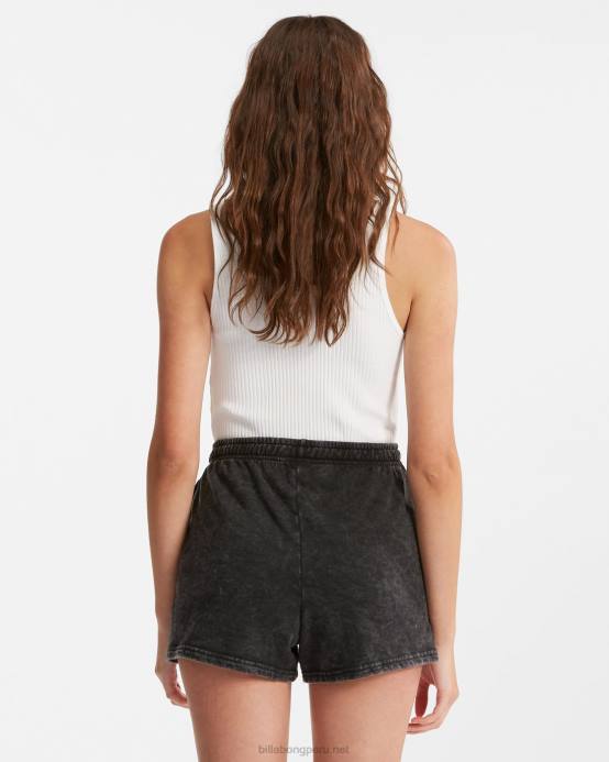 mujer apagado negro Billabong shorts deportivos surf classic 3 04LD2293