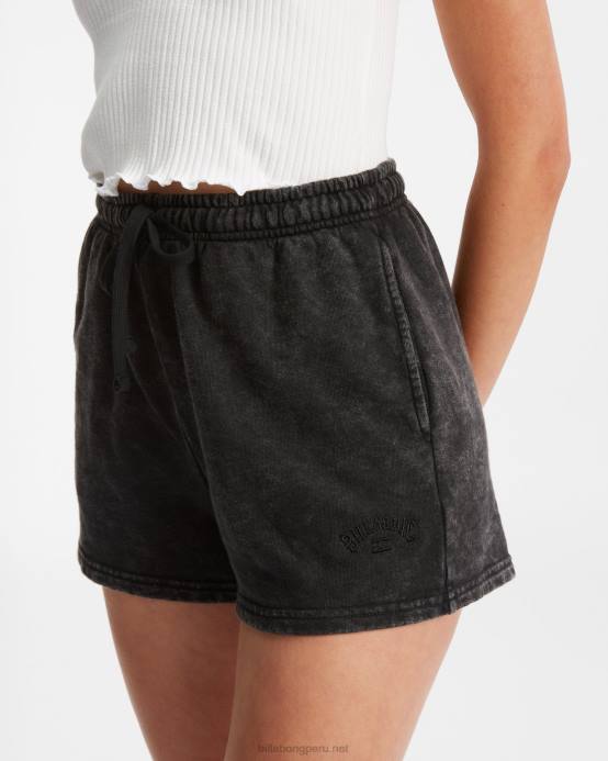 mujer apagado negro Billabong shorts deportivos surf classic 3 04LD2293