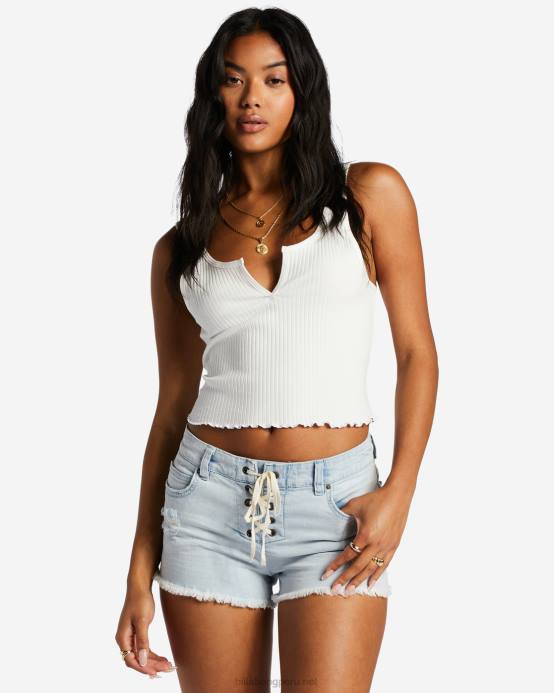 mujer ácido Billabong shorts de mezclilla con corazones ligeros 04LD1876