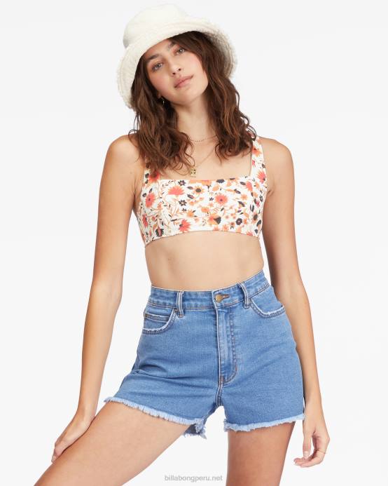 mujer costa azul Billabong pantalones cortos de mezclilla tan atrevidos 04LD2019