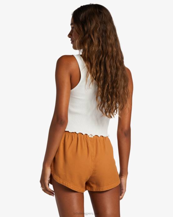 mujer especia de verano Billabong pantalones cortos con cinturilla elástica 04LD1833