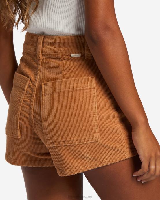 mujer especia de verano Billabong pantalones cortos de pana de caída libre 04LD1759