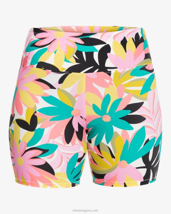 mujer negro multi Billabong pantalones cortos de ciclista 04LD2549