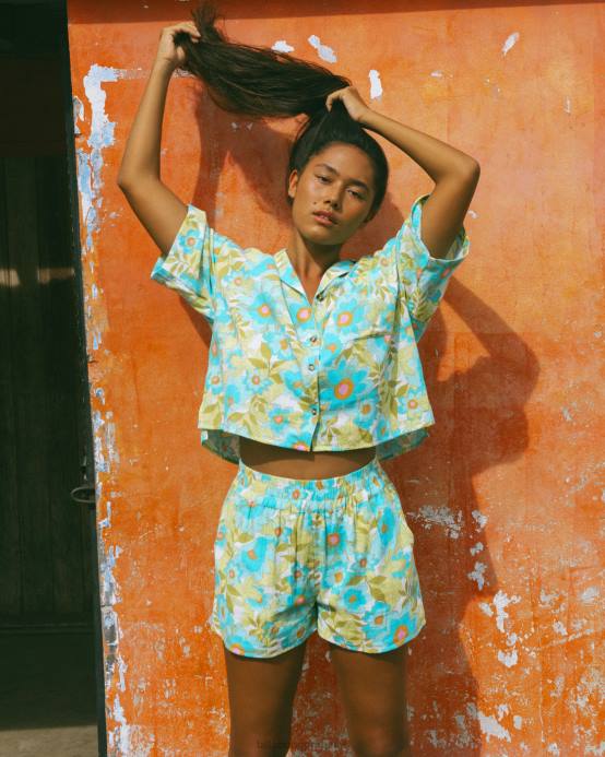 mujer ojos del océano Billabong love to lounge shorts con cintura elástica 04LD1830