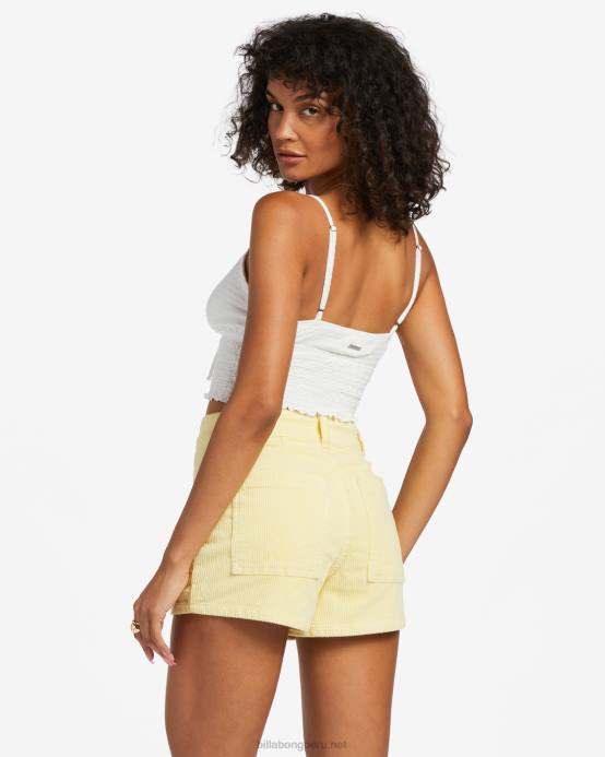 mujer rayo de sol Billabong pantalones cortos de pana de caída libre 04LD1760