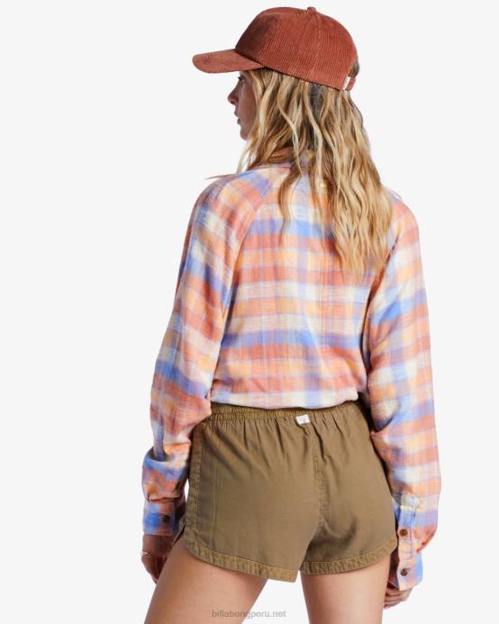 mujer sabio Billabong pantalones cortos con cinturilla elástica 04LD1927