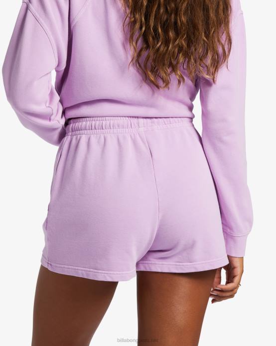 mujer sueño lila Billabong shorts deportivos clásicos de surf 04LD2013