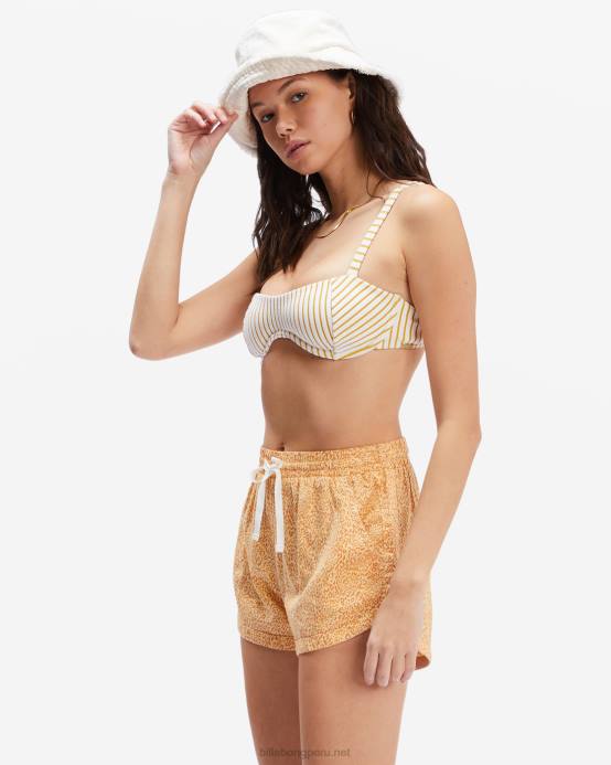 mujer suero de la leche Billabong pantalones cortos de viaje por carretera 04LD2334