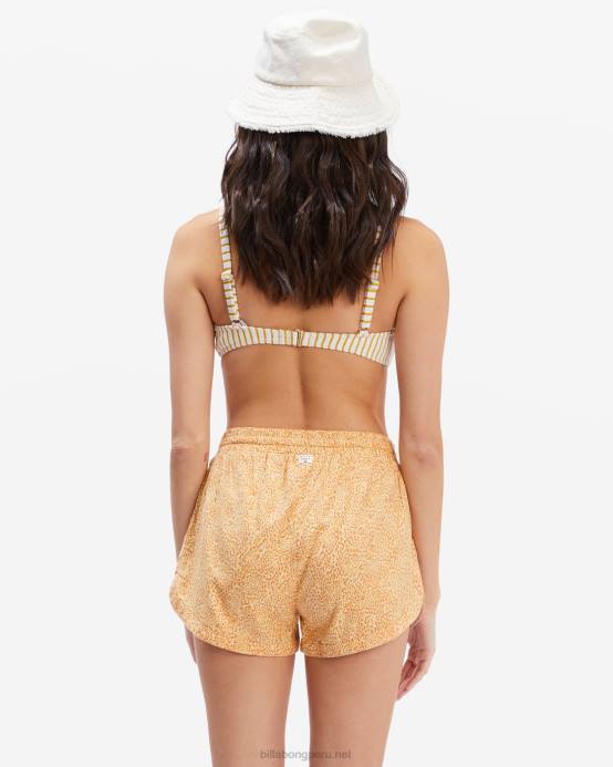 mujer suero de la leche Billabong pantalones cortos de viaje por carretera 04LD2334
