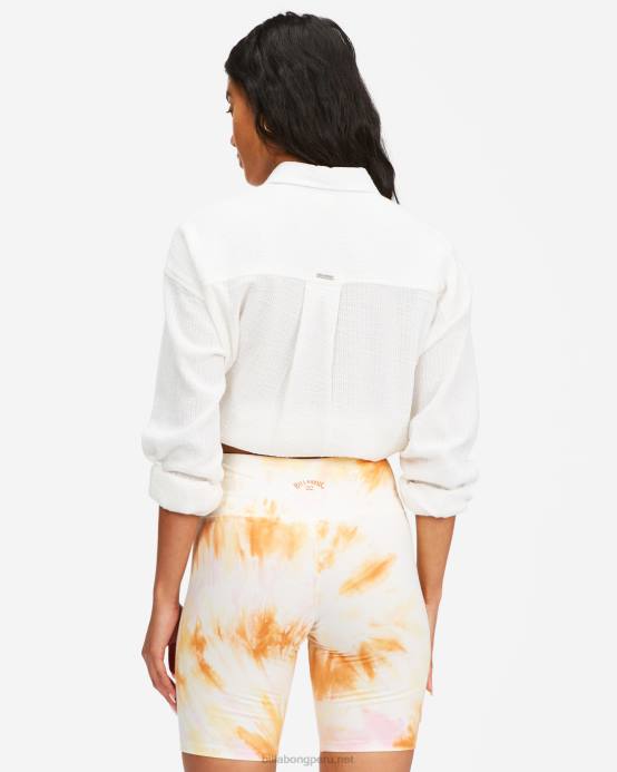 mujer teñido anudado Billabong pantalones cortos de motociclista 04LD2320