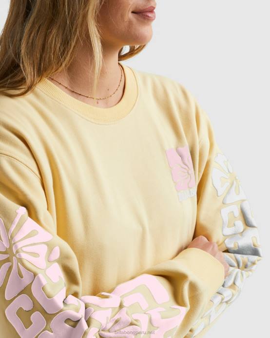 mujer aumento del sol Billabong sudadera tiki ride brooklyn 04LD1835