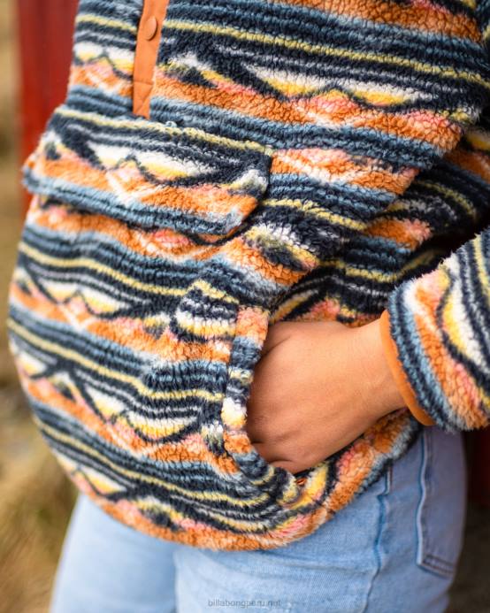 mujer horizonte azul Billabong sudadera a/div con cuello simulado 04LD2236