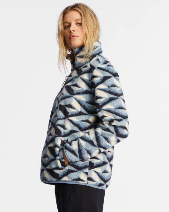 mujer horizonte azul Billabong sudadera con media cremallera a/div border mock 3 04LD2234