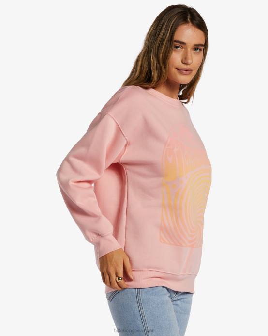 mujer limonada rosa Billabong sudadera ondulada 04LD2086