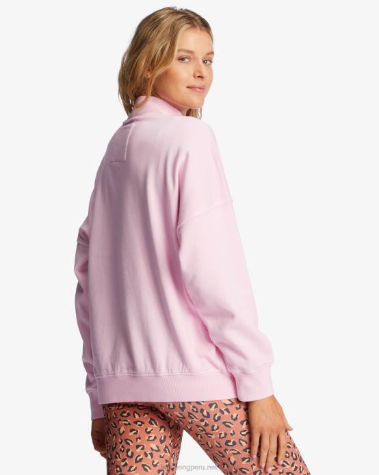 mujer senderos rosas Billabong sudadera a/div canyon con cuello alzado 04LD2177