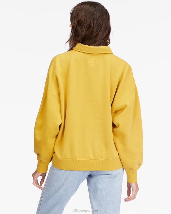 mujer toque dorado Billabong tiempo perdido sudadera con capucha 04LD2259