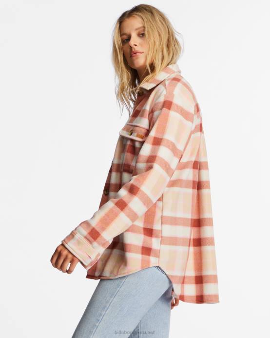 mujer besa la tierra Billabong chamarra de franela polar forge a/div 04LD1965