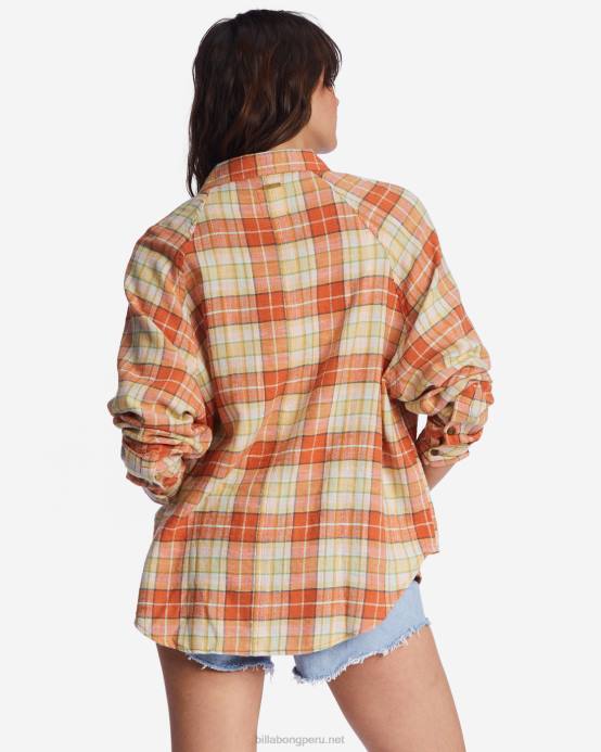 mujer multi Billabong camisa de manga larga mejor tiempo 04LD2130