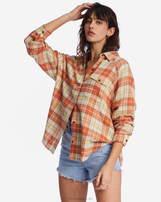 mujer multi Billabong camisa de manga larga mejor tiempo 04LD2130