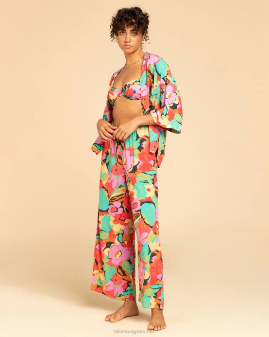 mujer multi Billabong toda buena camisa con botones 04LD1947