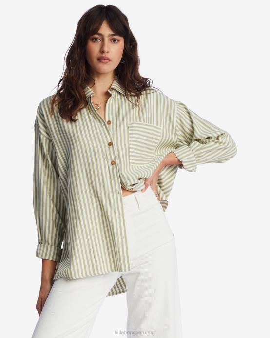 mujer palta Billabong en la camisa de manga larga tide road trippin 04LD2092