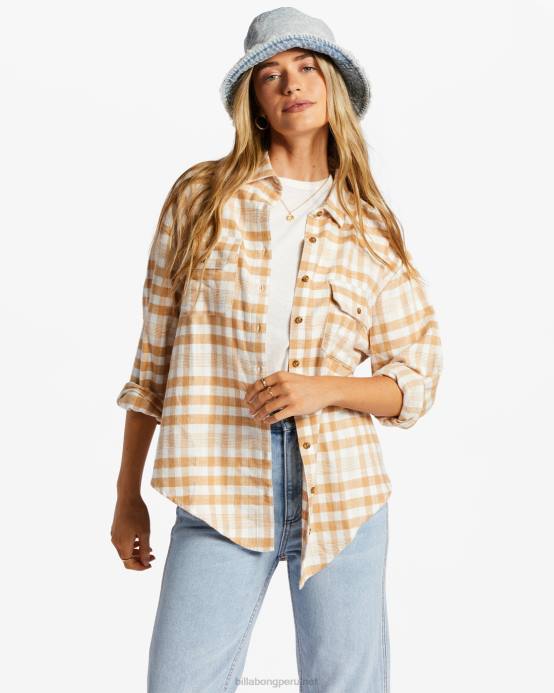 mujer trufa Billabong camisa de manga larga tan feliz 04LD2076