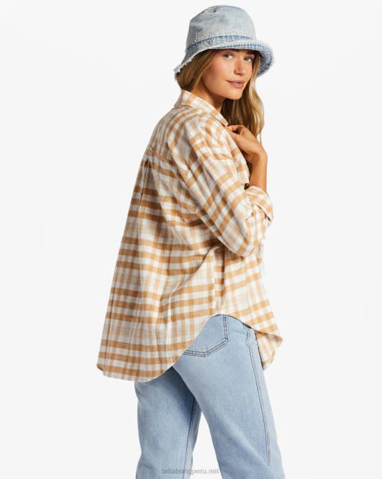 mujer trufa Billabong camisa de manga larga tan feliz 04LD2076