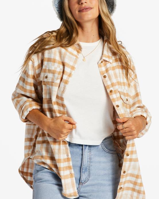 mujer trufa Billabong camisa de manga larga tan feliz 04LD2076