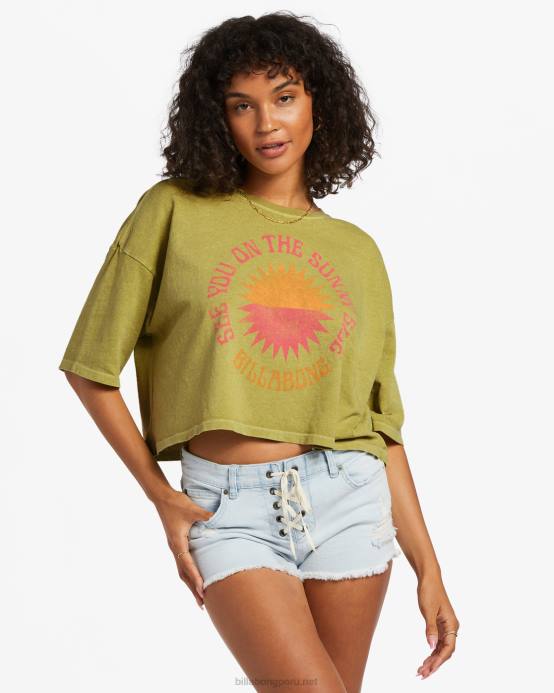 mujer algas marinas Billabong verdadera camiseta corta 04LD1886