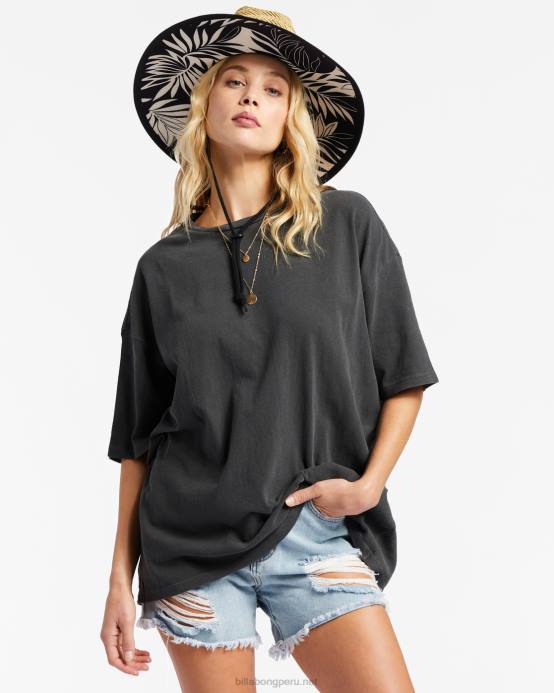 mujer apagado negro Billabong Camiseta Essentials True Boy 04LD1990