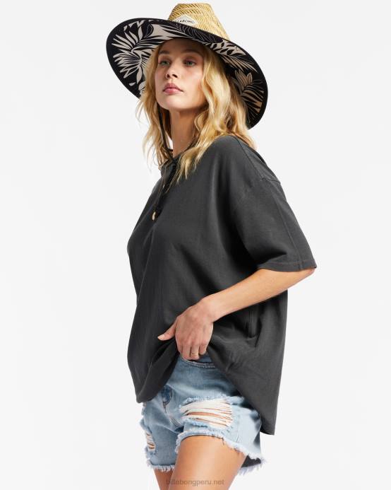 mujer apagado negro Billabong Camiseta Essentials True Boy 04LD1990