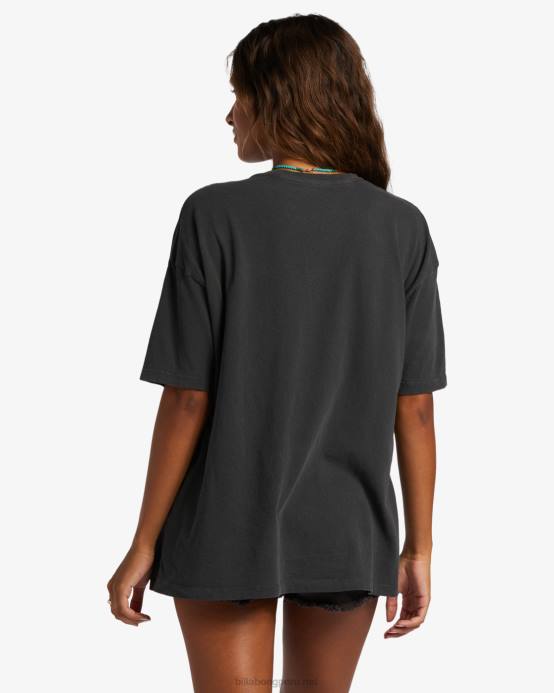 mujer apagado negro Billabong bésame camiseta 04LD1910
