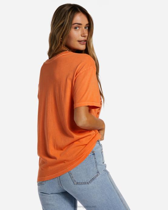 mujer beso naranja Billabong camiseta niño luna 04LD2021
