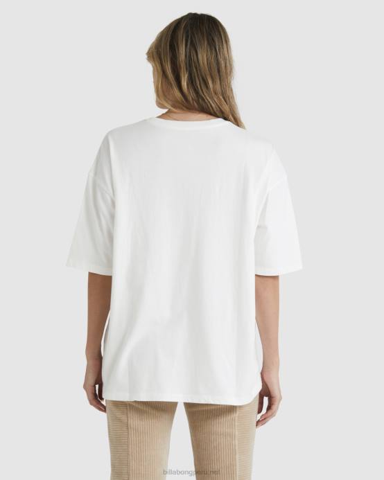 mujer blanco Billabong camiseta oversize tiki 04LD1819