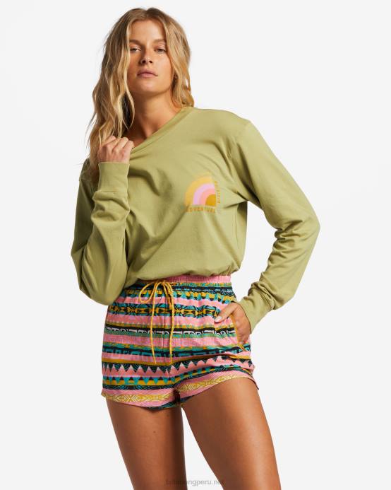 mujer cedro Billabong camiseta de manga larga 04LD1845